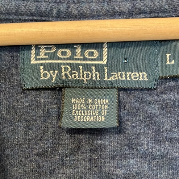 Polo by Ralph Lauren Navy Hoodie with Red Logo - Picture 3 of 5